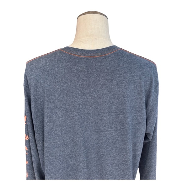 Howler Brothers Men’s Long-Sleeve T. Gray, Orange. XL. NEW - Picture 11 of 14